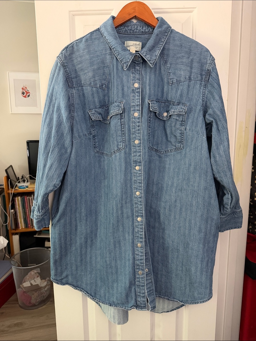 Universal Thread Light Blue Denim Shirt Jacket